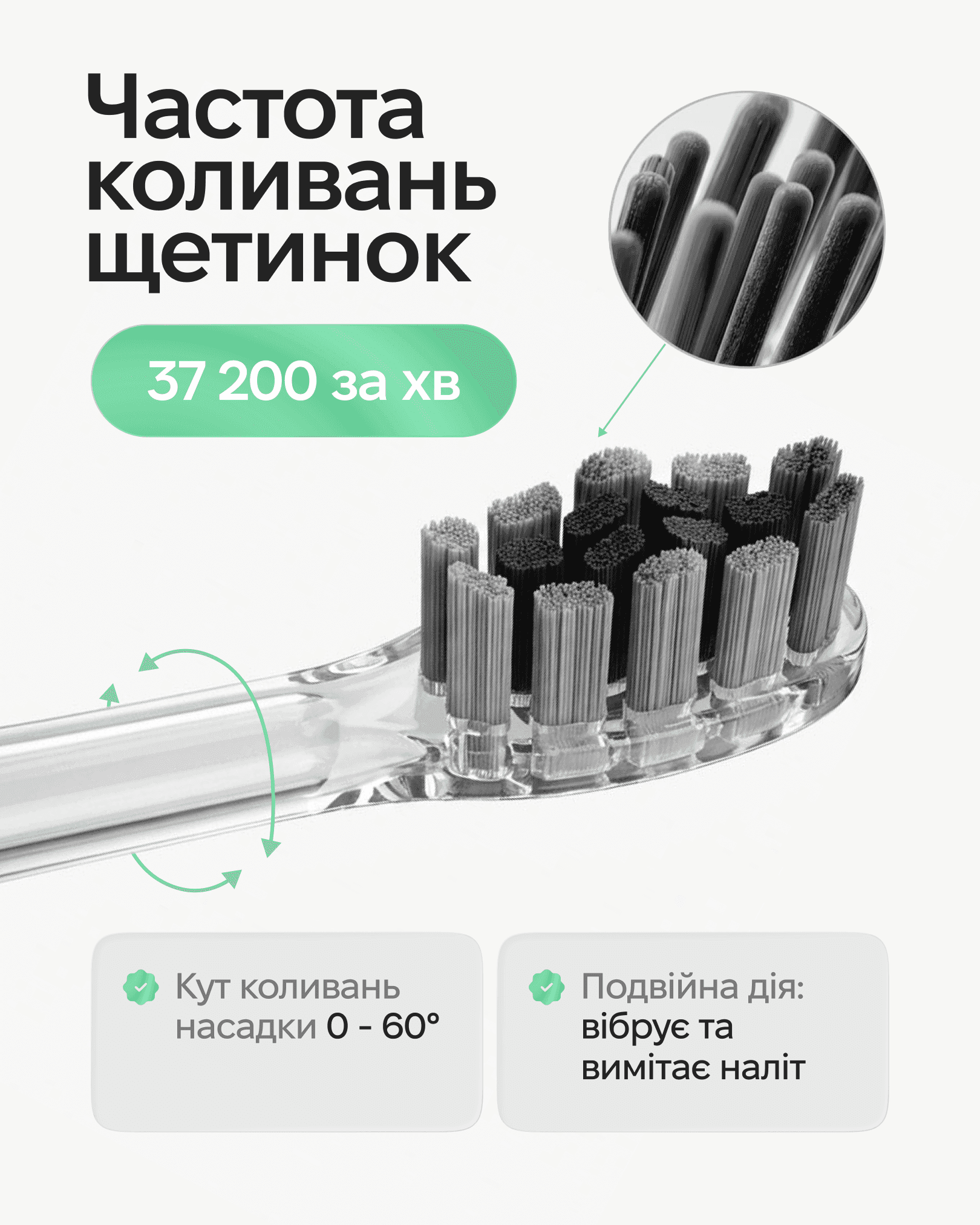 Звукова зубна електрощітка SoWhite Deep S30