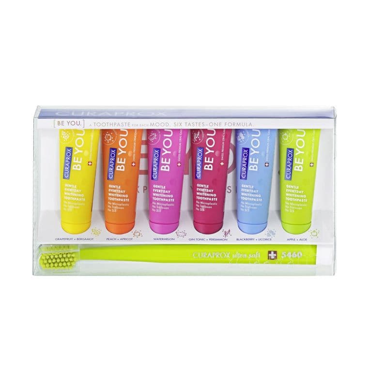 Набір Curaprox Be You — 6 смаків паст + щітка CS 5460 Ultra Soft